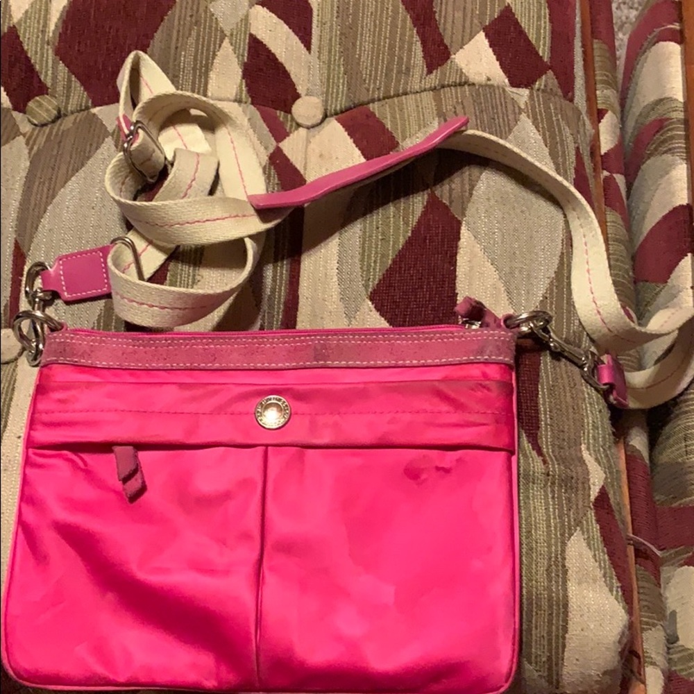 OLD USED COACH CROSSBODY BAG